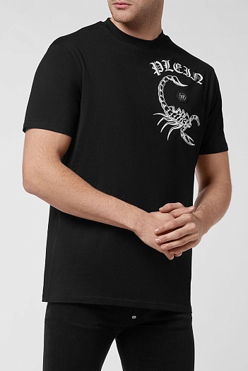 Футболка чёрного цвета Philipp Plein Scorpion   