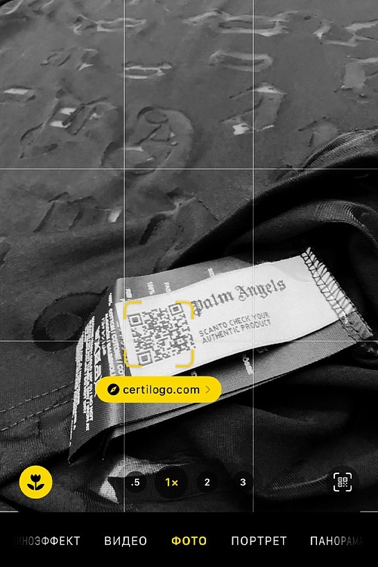 Мужская чёрная футболка Palm Angels