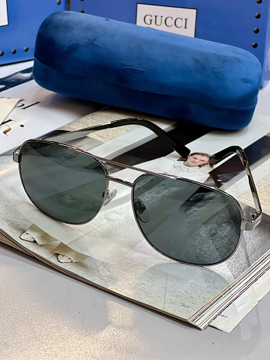 Брендовые солнцезащитные очки авиаторы Gucci   