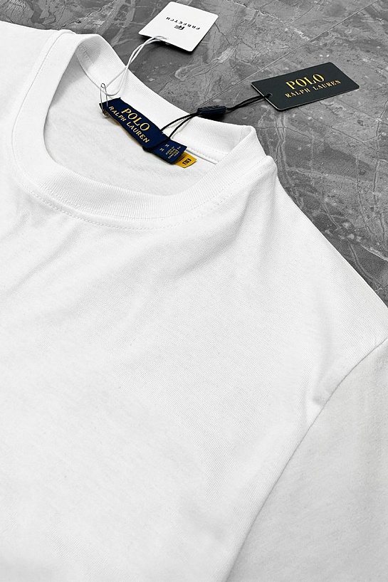 Мужская белая футболка Роlо Ralрh Lаurеn "Bear"