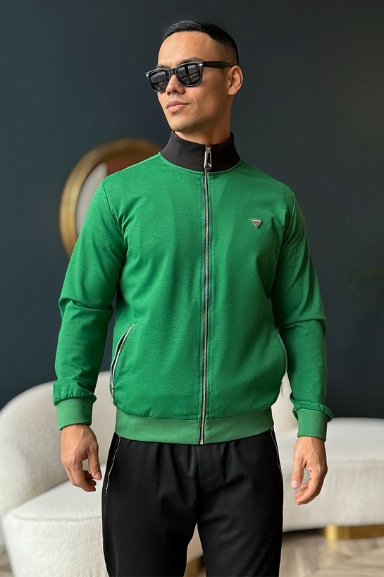 Мужская зелёная кофта Bottega Veneta