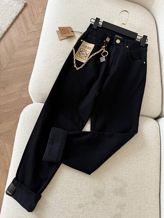 Женские чёрные джинсы Loewe