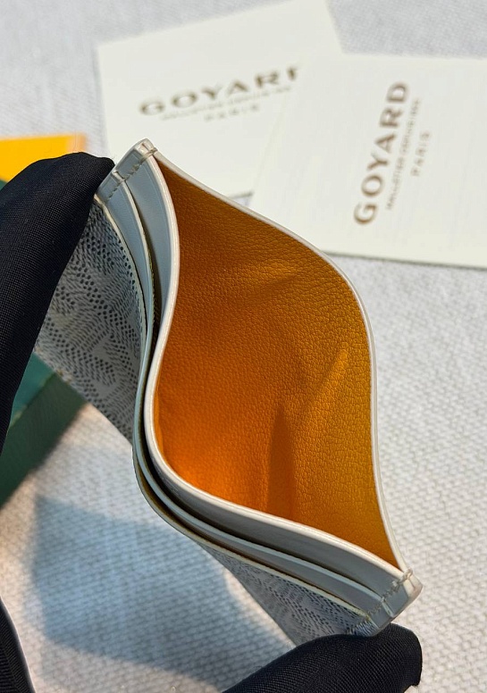 Кожаный кардхолдер Goyard Saint Sulpice premium 10.5x7 см