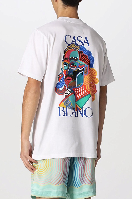 Белая футболка Casablanca Masao San