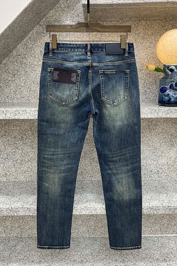 Мужские джинсы Prada logo-plaque - Blue   