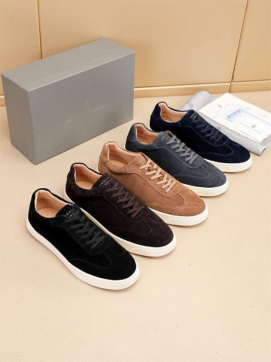 Замшевые кроссовки Brunello Cucinelli low-top - Black