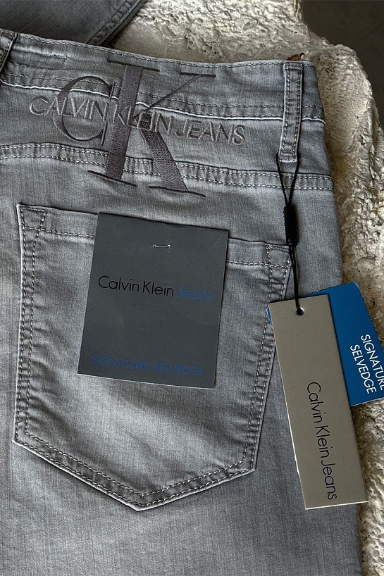 Мужские джинсы Calvin Klein signature selvedge - Grey