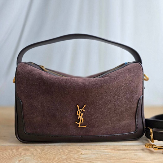 Замшевая сумка Yves Saint Laurent 29x18 см   