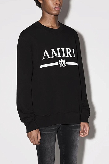 Чёрный свитшот Amiri MA bar crew-sweat   