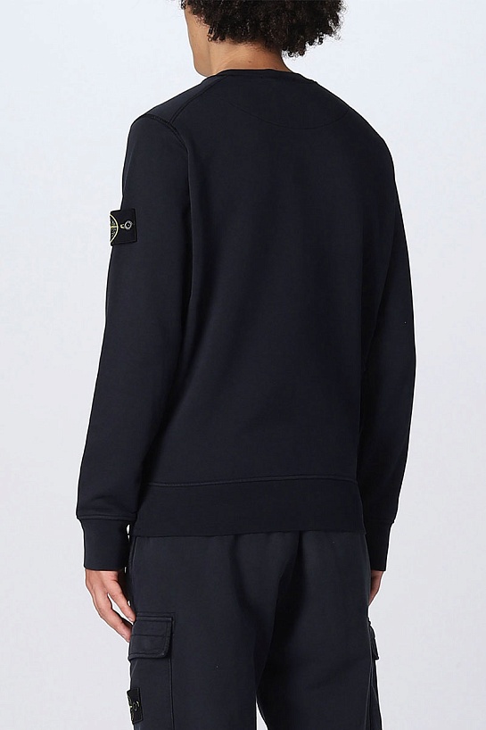 Свитшот тёмно-синего цвета Stone Island compass-patch