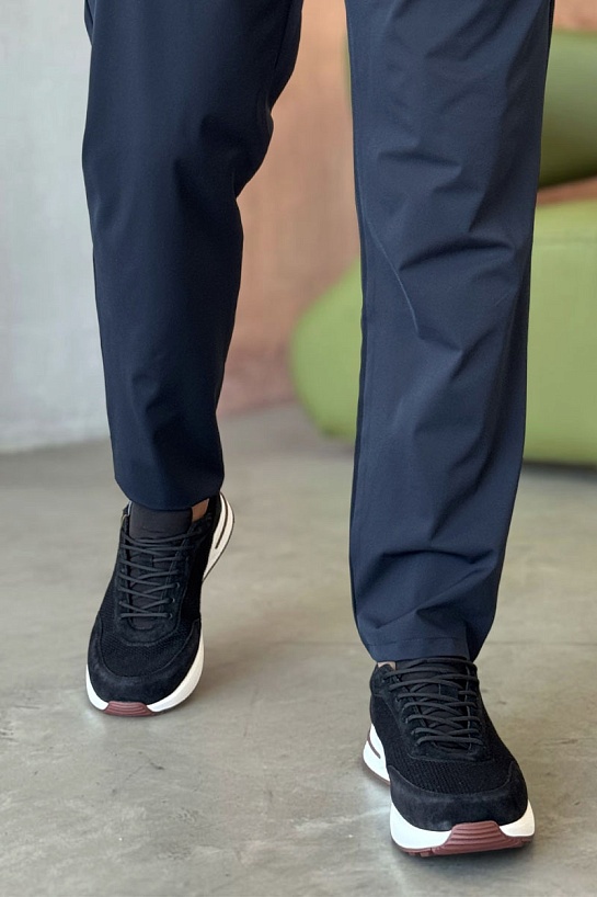 Мужские кроссовки Loro Piana Week End Walk - Black