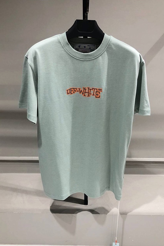 Оверсайз футболка Off-White Glitz Carlos - Light Green