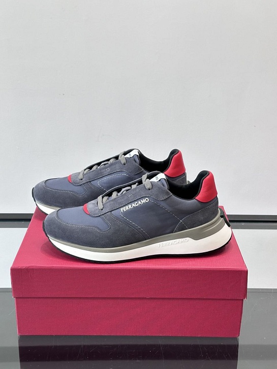 Мужские комбинированные кроссовки Salvatore Ferragamo