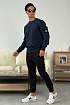 Тёмно-синий свитшот Stone Island compass-patch crewneck