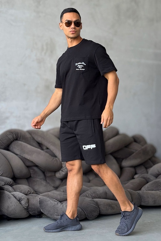 Чёрная оверсайз футболка Dior Atelier Pocket