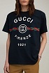 Чёрная оверсайз футболка Gucci Firenze 1921