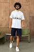 Белая оверсайз футболка Givenchy embossed logo