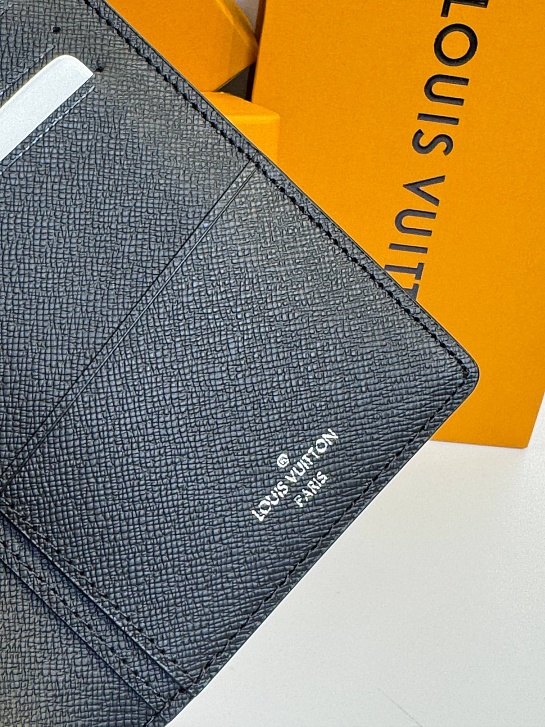 Кожаный бумажник Louis Vuitton Brazza premium 10x19x2 см