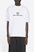Белая оверсайз футболка Balenciaga Pixel