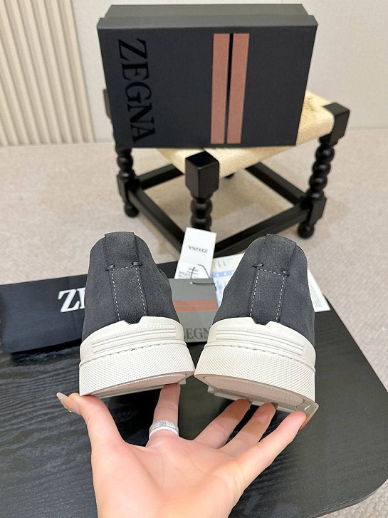 Мужские кроссовки Ermenegildo Zegna Triple Stitch - Grey