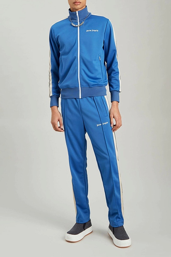 Мужской голубой костюм Palm Angels logo-print