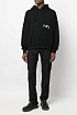 Чёрное худи Off-White logo-print drawstring