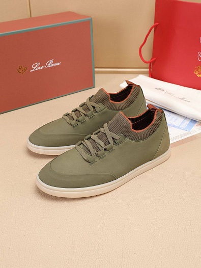 Мужские кроссовки Loro Piana Soho Walk - Khaki   