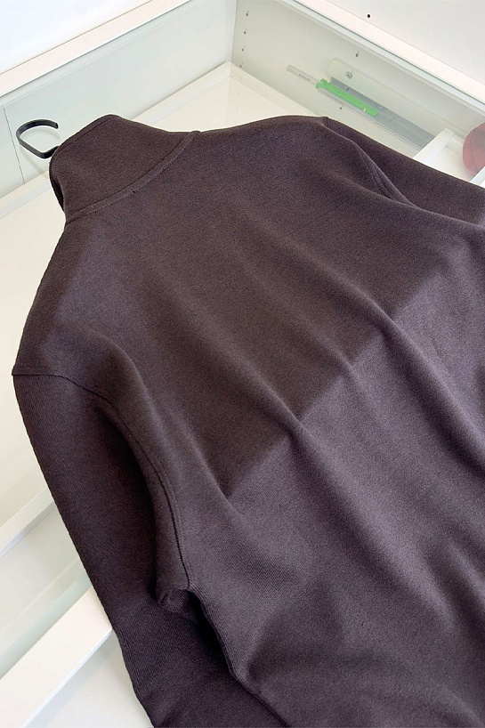 Утеплённая кофта Loro Piana zip-neck - Brown