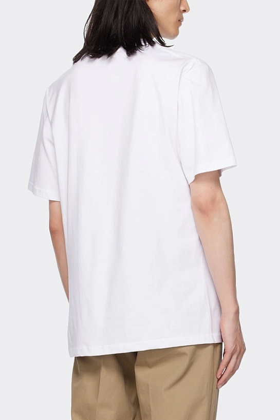 Белая футболка Salvatore Ferragamo Gancio-print