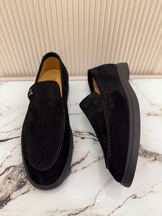 Мужские замшевые лоферы Ermenegildo Zegna