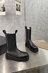 Женские кожаные ботинки Bottega Veneta Premium - Black