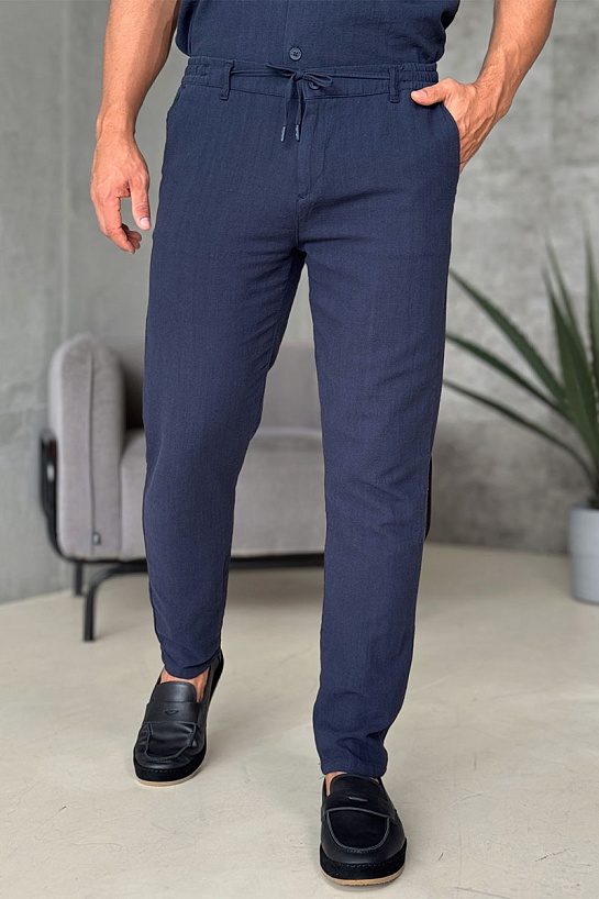 Мужские брюки Loro Piana тёмно-синего цвета