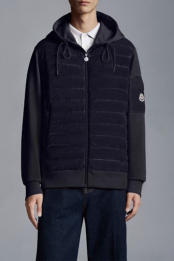 Мужская куртка Moncler тёмно-синего цвета   