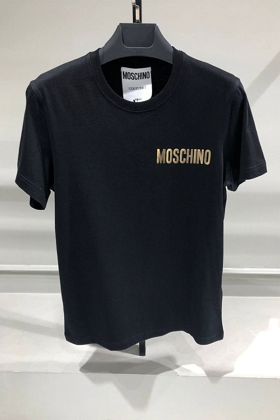Чёрная мужская футболка Moschino