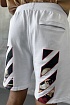 Мужские белые шорты Off-White Caravaggio Print