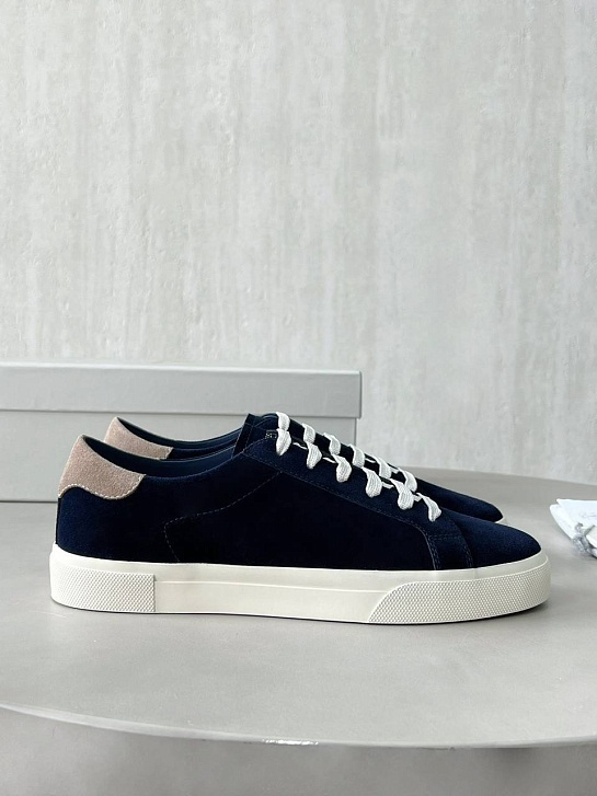 Мужские замшевые кроссовки Brunello Cucinelli 