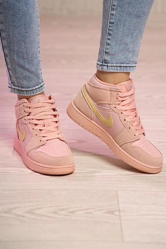 Женские кроссовки Nike Dunk High - Pink