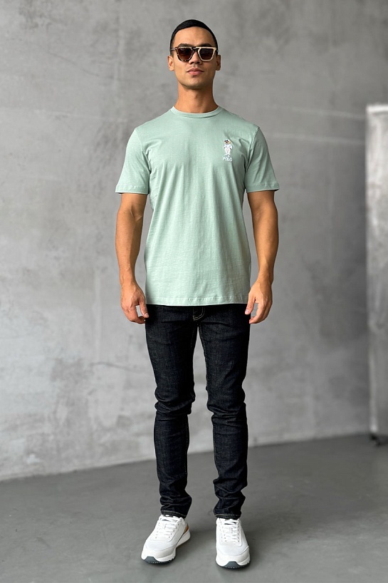 Футболка Роlо Ralрh Lаurеn logo-embroidered - Mint Green