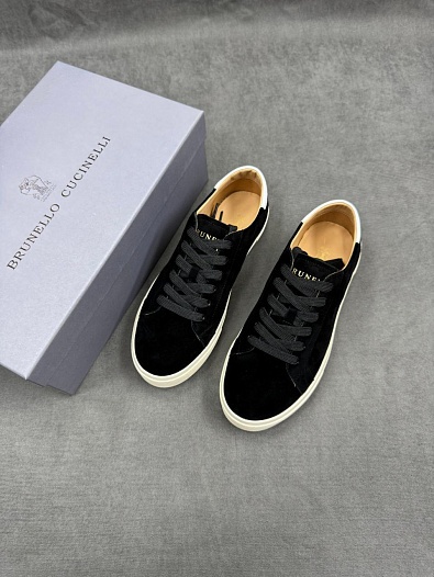 Мужские замшевые кроссовки Brunello Cucinelli   