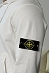 Мужское худи белого цвета Stone Island Compass-patch