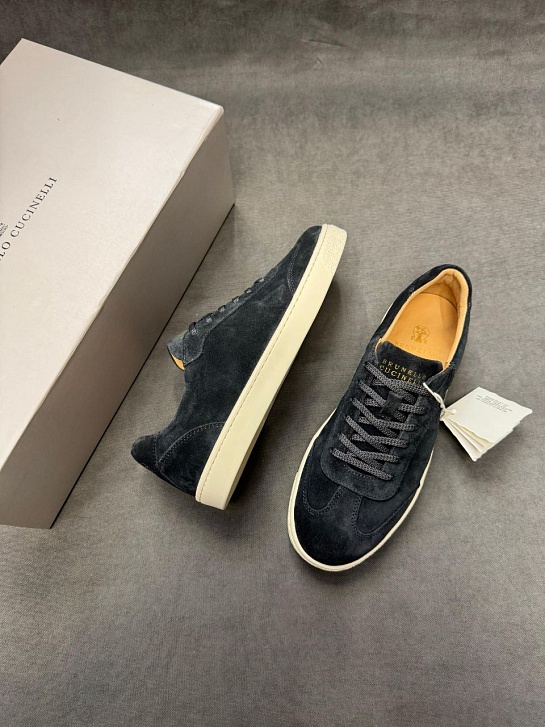 Мужские замшевые кроссовки Brunello Cucinelli