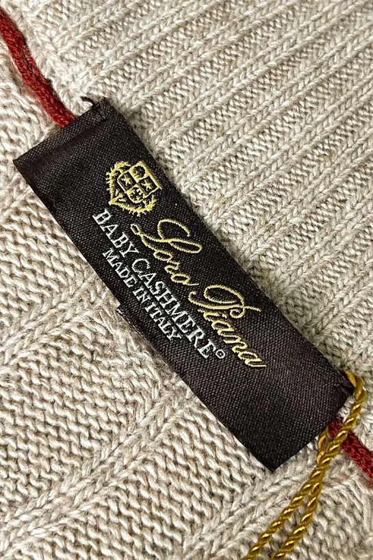Кашемировый свитер Loro Piana Premium zip-neck - Beige