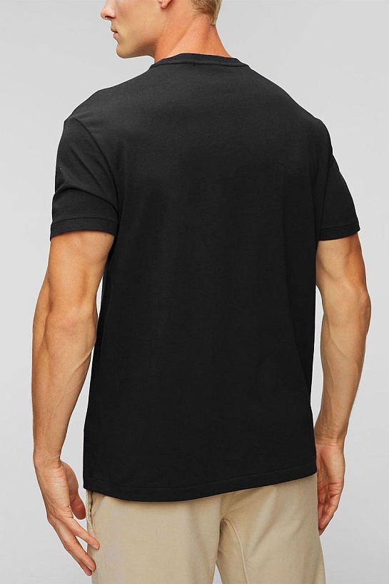 Мужская чёрная футболка Роlо Ralрh Lаurеn "Bear"