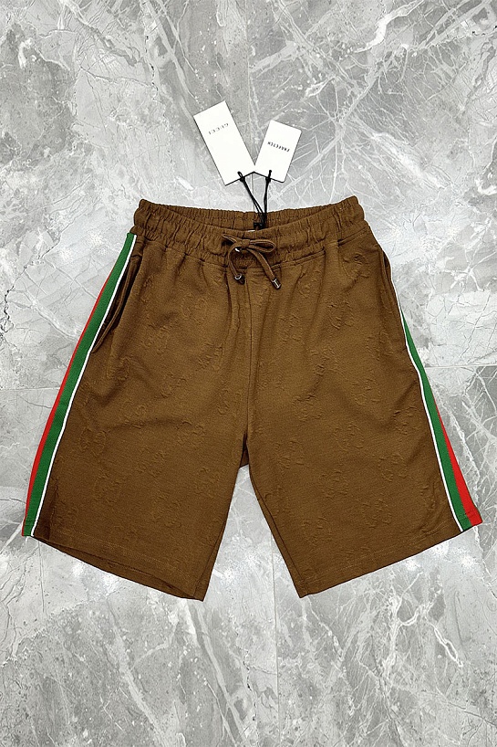 Мужские шорты Gucci GG Monogram - Brown