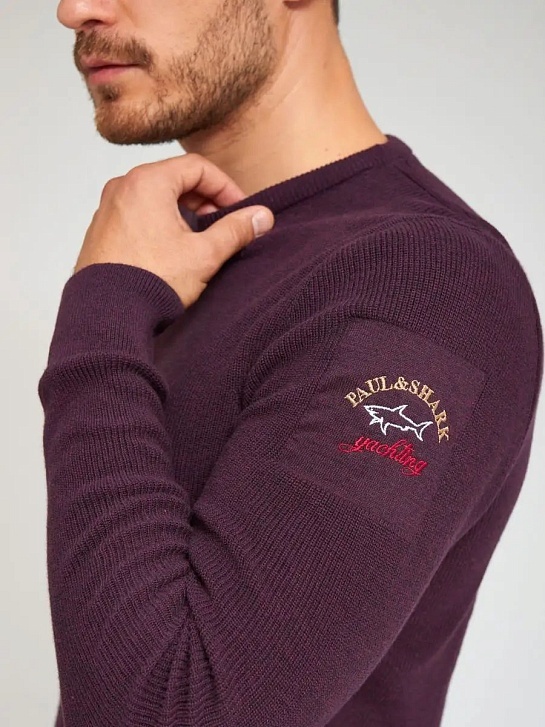 Мужской фиолетовый джемпер Paul & Shark