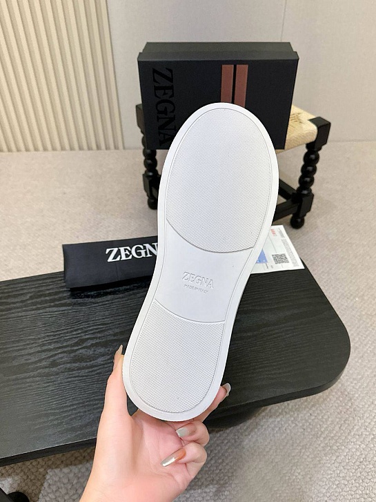 Мужские кроссовки Ermenegildo Zegna Triple Stitch - Brown