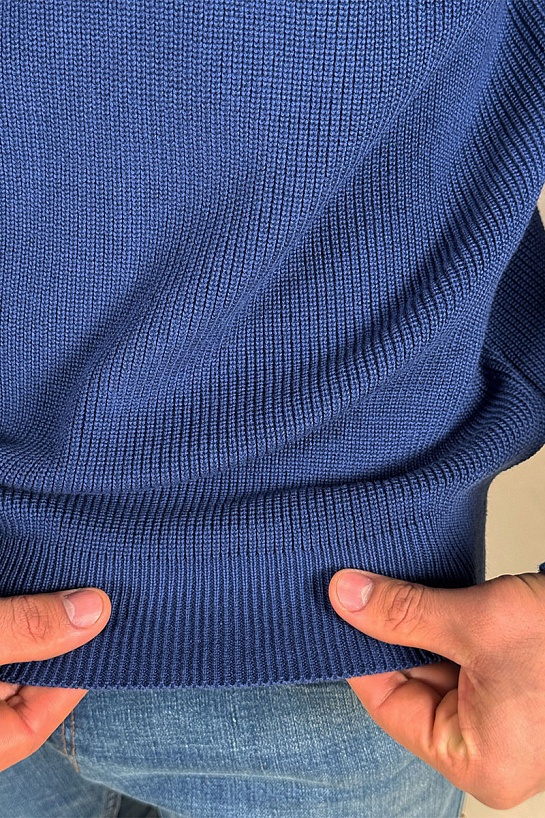 Мужской синий свитер Valentino Vlogo Signature