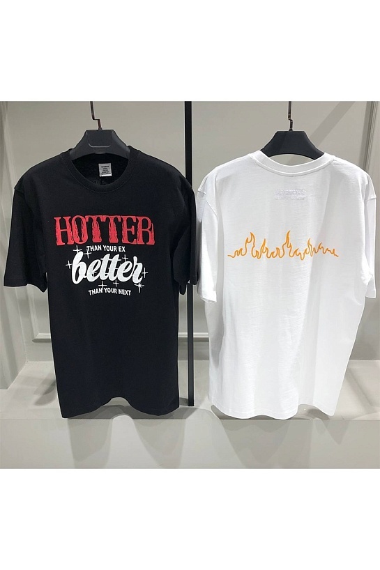 Оверсайз футболка Vetements Hotter Than Your Ex - White
