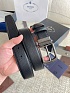 Двусторонний кожаный ремень Prada premium