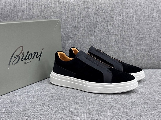 Мужские комбинированные слипоны Brioni   